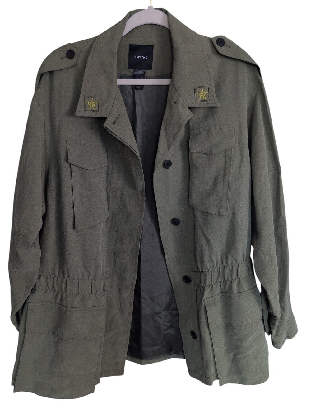 Smythe Brand Army Green Outerwear Jacket, Military Inspired
